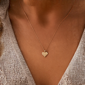 Collar con Colgante de Acero Inoxidable 316L Chapado en Oro PVD, Amuleto de Corazón Resistente y Sostenible, Joyería de Moda - Product Image 3