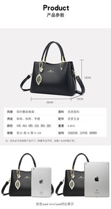 Women Luxury PU Leather Handbag Ladies Large Tote Female <b>Square</b> Shoulder Bags Bolsas Femininas Sac New Fashion Crossbody Bags - Product Image 3