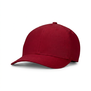 Gorra de Béisbol Unisex de Algodón Rojo, Lisa, Estructurada, de Perfil Bajo, Estilo Dad Hat, Rojo Carmesí, Venta al Por Mayor - Product Image 1