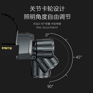 L52 Headlamp 300-499M Range Telescopic Zoom Rechargeable Battery LED Light Source Adjustable Brightness Fishing Mining Lamp - Product Image 2