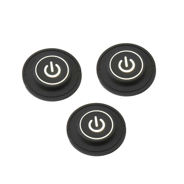Single-Button Silicone Rubber Keypad Backlit Push Buttons for Keypads & Keyboards