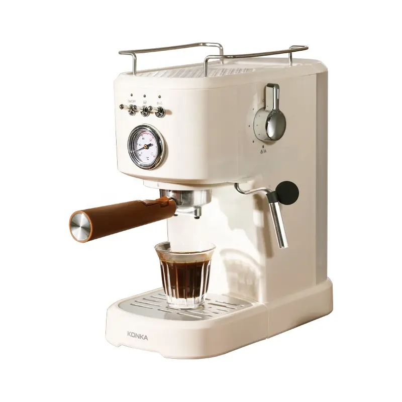 Vintage Style Espresso maschine mit Milchschaum funktion EU-Spezifikation mit vollständiger Zertifizierung