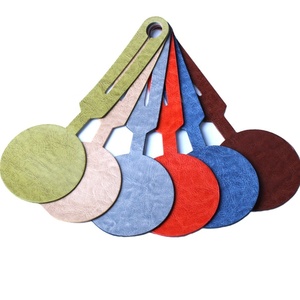 Meetee L-S027 8*22.5cm DIY Luggage Accessories <strong>Tag</strong> Custom Colorful PU Leather Round <strong>Travel</strong> Baggage Bag <strong>Tag</strong> - Product Image 6