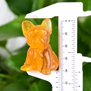 Animales Tallados a Mano en Piedra Natural de Fluorita Francesa de 40MM para Decoración - Product Image 4