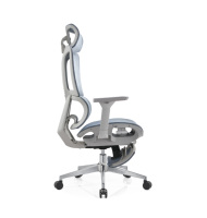 Chaise ergonomique en maille à fonctions complètes avec glissière de siège et appui-tête réglable
