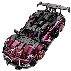 10542 Modified SVJ Building Block Sports Car Multi-Functional Tech-Feel <b>Mechanical</b> Set 1:8 <b>Scale</b> Model Assembly Toy - Product Image 1