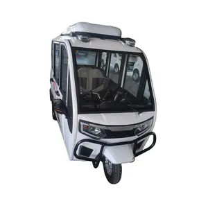 Three Wheel Closed Cabin Passengers Tricycles EV Tricycle Factory Price