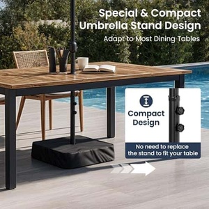 Sombrillas Grandes para <span class=keywords><strong>Patio</strong></span> HANYI de 15 pies, Sombrilla Rectangular de Doble Cara para Exteriores con Base, Sombrillas Grandes para <span class=keywords><strong>Patio</strong></span> - Product Image 5