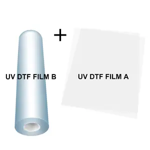 Winnerjet УФ ab DTF пленка a3 30 см виниловые холодной ПЭТ-релиз рулон ab холодный трансферная УФ dtf пленка для УФ dtf принтер