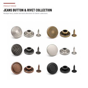 Boutons et rivets pour jeans à prix d'usine, attaches en denim de couleur personnalisée pour vêtements en denim - Product Image 5