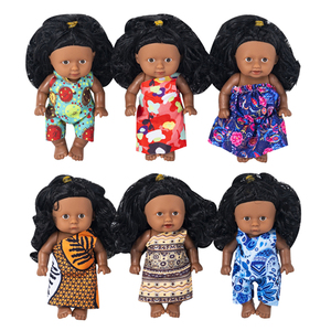 Poupées Bébé Afro-Américaines Mignonnes à Corps Solide de 5,5 Pouces avec Son, Jouet Populaire 2025 pour Enfants, Compagnon de Lit et Cadeau de Jeu - Product Image 2