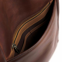 Mochila de Cuero con Logotipo Personalizado a Precio Económico, Mochilas Escolares de Cuero Genuino al por Mayor con Gran Capacidad