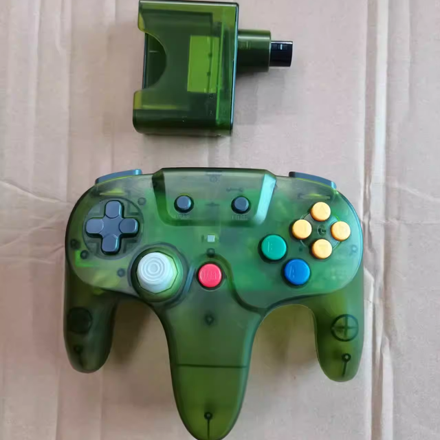 Transparent Color for 2.4G Wireless Joystick for N64 Wired Game Joypad Controller for Nintend 64