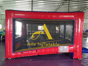 Popolare 2 in 1 battitori gioco sportivo gonfiabile gioco di Baseball carnevale gonfiabile gabbia di Baseball gioco sportivo - Product Image 4