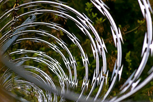 Alambre de <span class=keywords><strong>Concertina</strong></span> Galvanizado con Cuchillas de Seguridad Anti-Escalada para Protección de Muros Perimetrales de Prisiones - Product Image 2