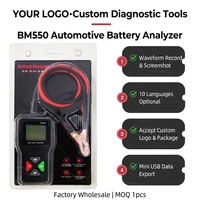 Mayorista: Probador de Baterías Automotrices BM550 6V 12V 24V con Logotipo Personalizado, Analizador de Ondas Multilingüe, Lectura Precisa de CCA