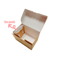 Boîte à cupcakes en papier kraft recyclable, vente en gros, emballage pour pâtisserie et desserts