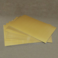 Nouveau matériau en feuille A4 or jet d'encre PVC imprimable pour l'impression de cartes