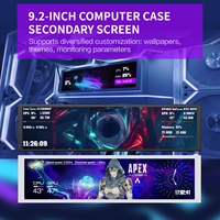 MiraBox D92, Pantalla Secundaria de 9.2 Pulgadas para PC, Monitor LCD USB, Pantalla Universal para Monitoreo de Temperatura de CPU/GPU, Configuración para Juegos