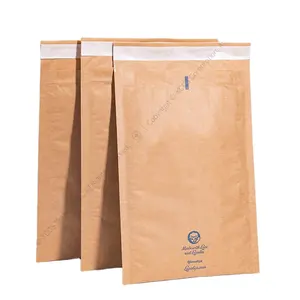 Sacchetti postali Kraft biodegradabili sacchetto di imballaggio per cuscino compostabile con busta a bolle imbottita in carta a nido d'ape