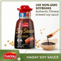 Sauce soja pour sushi Haday 160ml |   Fabricant de sauce soja japonaise en marque privée OEM |   Identique à l'usine de sauce soja Kikkoman