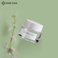 Nouvelle conception de flacon pompe en verre pour sérum cosmétique, fond épais, transparent, flacons et pots en verre, 30 ml, 50 ml, flacon compte-gouttes