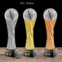 Trophée de l'événement sportif Crystal Metal Crafts Trophée et médailles de basket-ball en verre de résine Trophées de cristal en métal Mvp