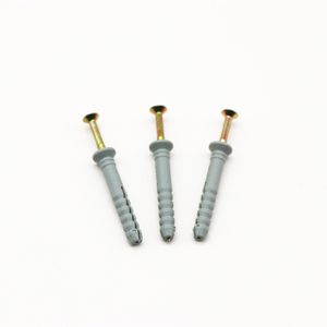 8Mm 7Mm X 35 Pvc 6Mm Nylon Hammer Fixing Mushroom Expansion Anchor Plastic Wall Plug With Nail Screw