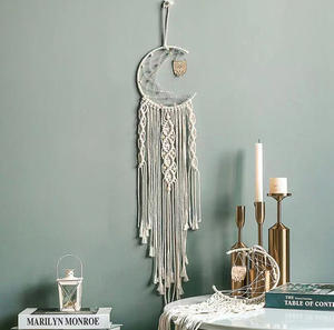 Atrapasueños de Macramé, <span class=keywords><strong>Tapiz</strong></span> Nórdico para Pared, Decoración de Ramadán, Decoración para el Hogar, Decoración de Habitación Eid Mubarak, Decoración Bohemia para Cuarto <span class=keywords><strong>Infantil</strong></span> - Product Image 3