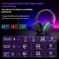 Nouveau casque de jeu sans fil AULA G7/G7pro, casque de haute qualité 7.1 canaux avec microphone et faible latence pour jeux FPS
