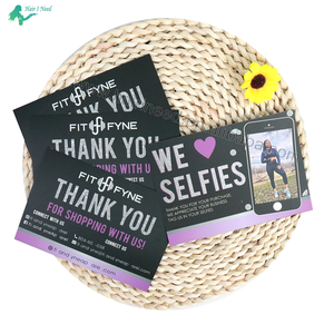การ์ดขอบคุณพร้อมโลโก้สั่งทำสุดหรู การ์ดขอบคุณงานแต่งงานสำหรับการสนับสนุนธุรกิจขนาดเล็กของฉัน - Product Image 4