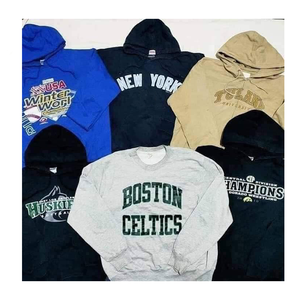 Sudaderas con capucha y cuello redondo usadas para hombre, pacas de ropa usada al por mayor, ropa usada mixta de segunda mano - Product Image 1