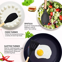 Ensemble de couteaux de cuisine en acier inoxydable 19 pièces avec logos personnalisés, manches en plastique ambidextres, lames durables et affûtées - Durable