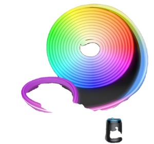 2025 nuevo Hengyu silicona neón Flexible tira música sincronización Control de voz direccionable Rgb <span class=keywords><strong>Led</strong></span> tira Rgbic Smart Wifi <span class=keywords><strong>Led</strong></span> luz de neón - Product Image 1