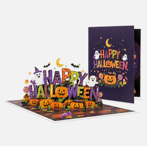 New Halloween-themed horror party <b>beer</b> skull head pumpkin 3D pop-up greeting card with enveloped greeting card - Product Image 3
