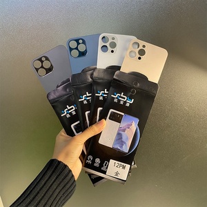 Lỗ Lớn Pin Cửa Trở Lại Glass Đối Với <span class=keywords><strong>iPhone</strong></span> 8/X/11/12/13/14/15/16Pro PM Gốc Với Logo Bảng Điều Khiển Phía Sau Thay Thế - Product Image 3