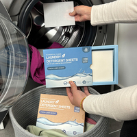 Meilleures ventes : Feuilles de lessive liquide sans parfum, biodégradables, pour un nettoyage sain, produits ménagers, 100 lavages