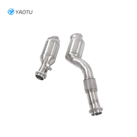 Sistem Knalpot YT untuk BMW M3 M4 G80 G82 S58 3.0t 100/200/300/400cell Katalis Knalpot Pipa Knalpot Baja Tahan Karat