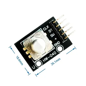 Modul Encoder putar 360 derajat untuk <span class=keywords><strong>Sensor</strong></span> bata <span class=keywords><strong>Arduino</strong></span>, papan pengembangan KY-040 dengan pin disesuaikan - Product Image 3
