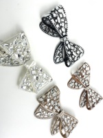 Accessoires de chaussures pour femmes QY Fashion, nœud papillon brillant, clip pour sandales à talons, fleurs, strass, nœuds, décoration CHARM, modèle B030