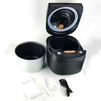 Autocuiseur Électrique Intelligent 5L en Acier Inoxydable, Faible Teneur en Sucre, Numérique et Automatique, avec Séparateur d'Eau et de Glucides, Tasse Mesureuse Incluse pour la Maison
