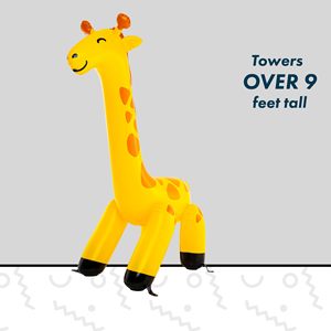 Vente directe : Arroseur gonflable girafe, jouet aquatique pour enfants, idéal pour le jardin et les jeux d'été en extérieur, facile à gonfler et à dégonfler, jeu aquatique. - Product Image 3