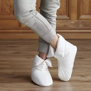 Chaussons d'intérieur ultra-légers et chauds pour l'hiver, en duvet de canard et d'oie, chaussettes en coton doux, antidérapants, pour hommes et femmes - Product Image 4