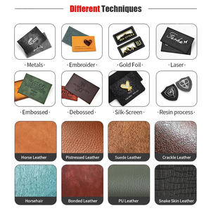 PU <span class=keywords><strong>Fake</strong></span>-Patch TPU شعار مخصص رقعة PU للقبعة الجينز الملابس العلامة التجارية منقوش الملصقات الجلدية - Product Image 4