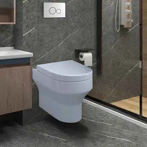 مرحاض مخصص بدون خزان، مراحيض حمام سكنية حديثة بها مأخذ مخفي، مرحاض يُثبت في الجدار