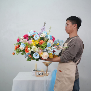 Boule de fleurs romantique de 50 cm, style printemps, arrangement floral, idées de thèmes de fête pour événements - Product Image 3