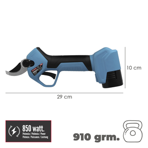 Forbici da potatura a batteria 16.8v/2ah. Include 2 batterie e custodia per il trasporto. - Product Image 2