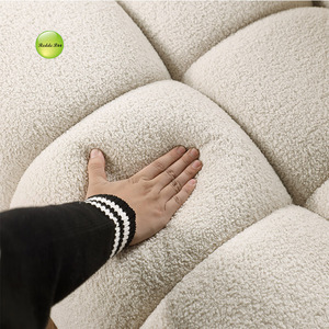 Nordic Minimalista Bege Modular Secional Sofá <span class=keywords><strong>Set</strong></span> 3 <span class=keywords><strong>Seater</strong></span> Salas Confortável Sofá Branco Com Chaise - Product Image 3