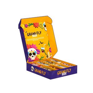 Custom 8 Pack Beer <strong>Cardboard</strong> Mailer Box with Dividers Beer/Drinks Corrugated Paper Shipping <strong>Gift</strong> Packaging <strong>Boxes</strong> - Product Image 2