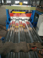 Machine automatique de fabrication de dalles métalliques pour sols, machine de formage à froid de plaques de plancher en acier